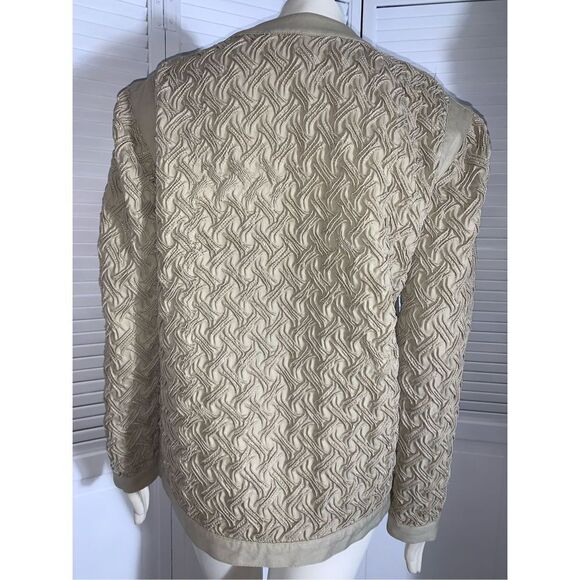 Vintage Saks Fifth Avenue Textured Quilted Button Down Jacket - Picture 3 of 16